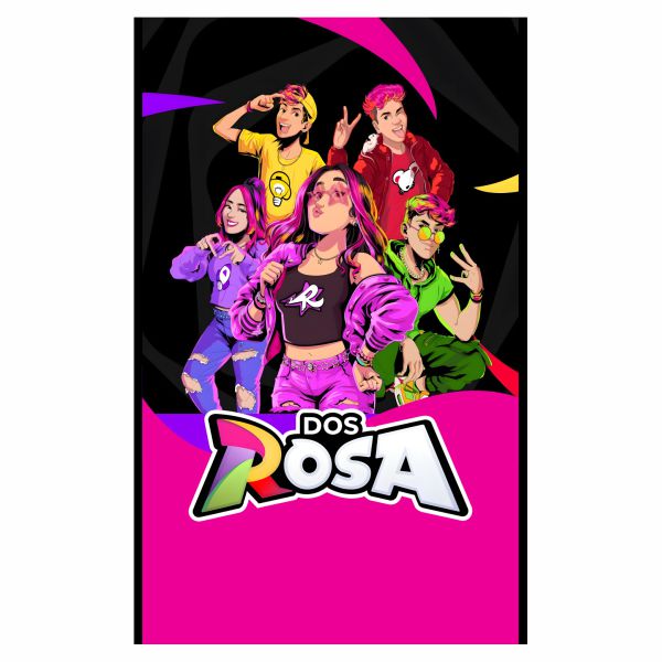 Painel 2,5x1,5m Dos Rosa 